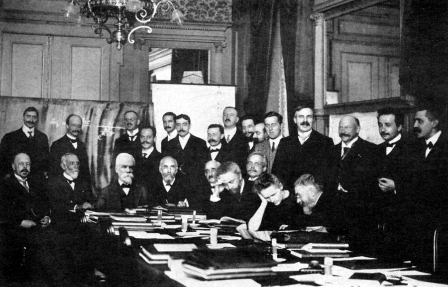 Conferencia en Solvay de Física.