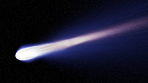 Representación del cometa Haley