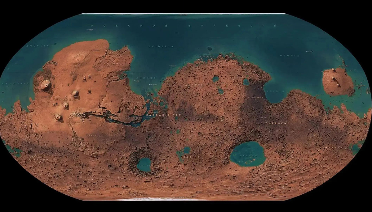 mapa marte