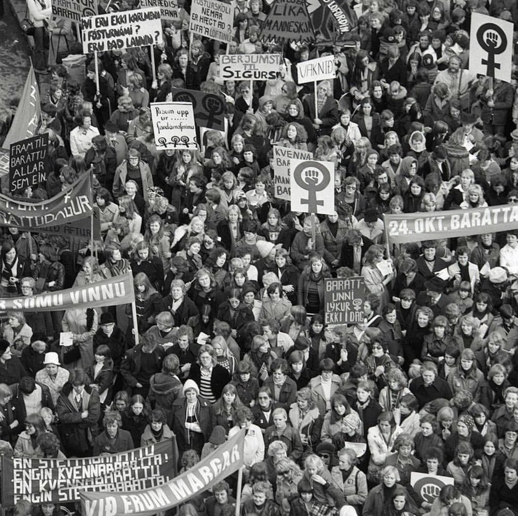 El día que las mujeres paralizaron Islandia
