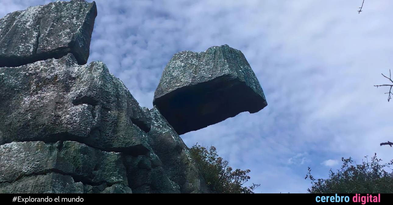 La “piedra flotante” del Valle de los Fantasmas de México