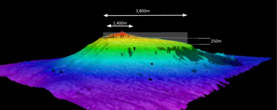 Una montaña submarina el doble de alta que el edificio más grande del mundo es descubierta