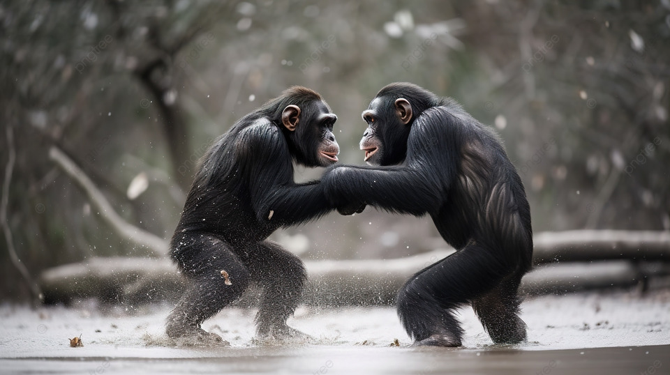 ¿Los chimpancés usas tácticas de guerras humanas?