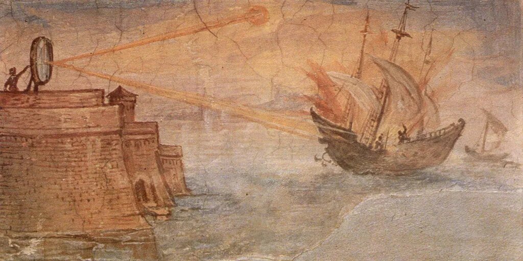 El rayo de la muerte de Arquímedes: Cuando el Sol se usó como arma de destrucción masiva