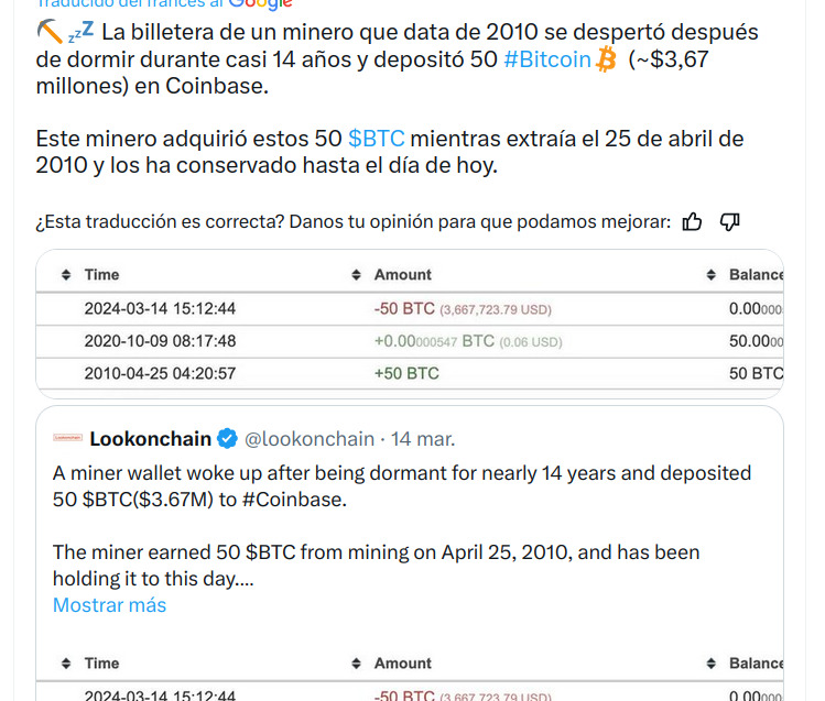 ¿Satoshi volvió? La billetera Bitcoin mostró una gran actividad después de casi 14 años