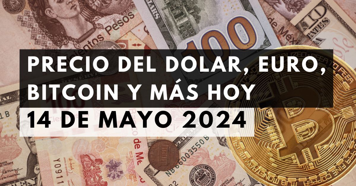 Precio del dólar, euro, Bitcoin y más: Tipo de cambio hoy 14 de mayo de 2024