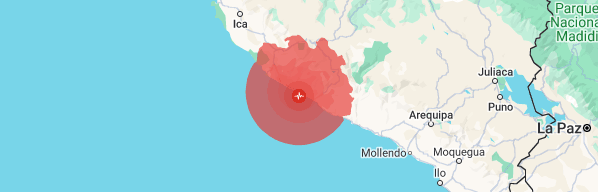 Fuerte terremoto de 7,2 golpea a Perú